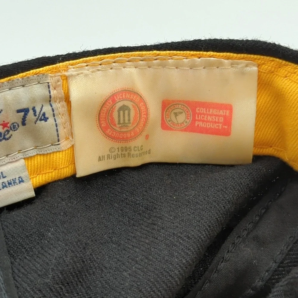 Vtg 1995 Colorado Buffaloes Hat Cap Fitted 7 1/4 100% Wool The Game Black/Yellow